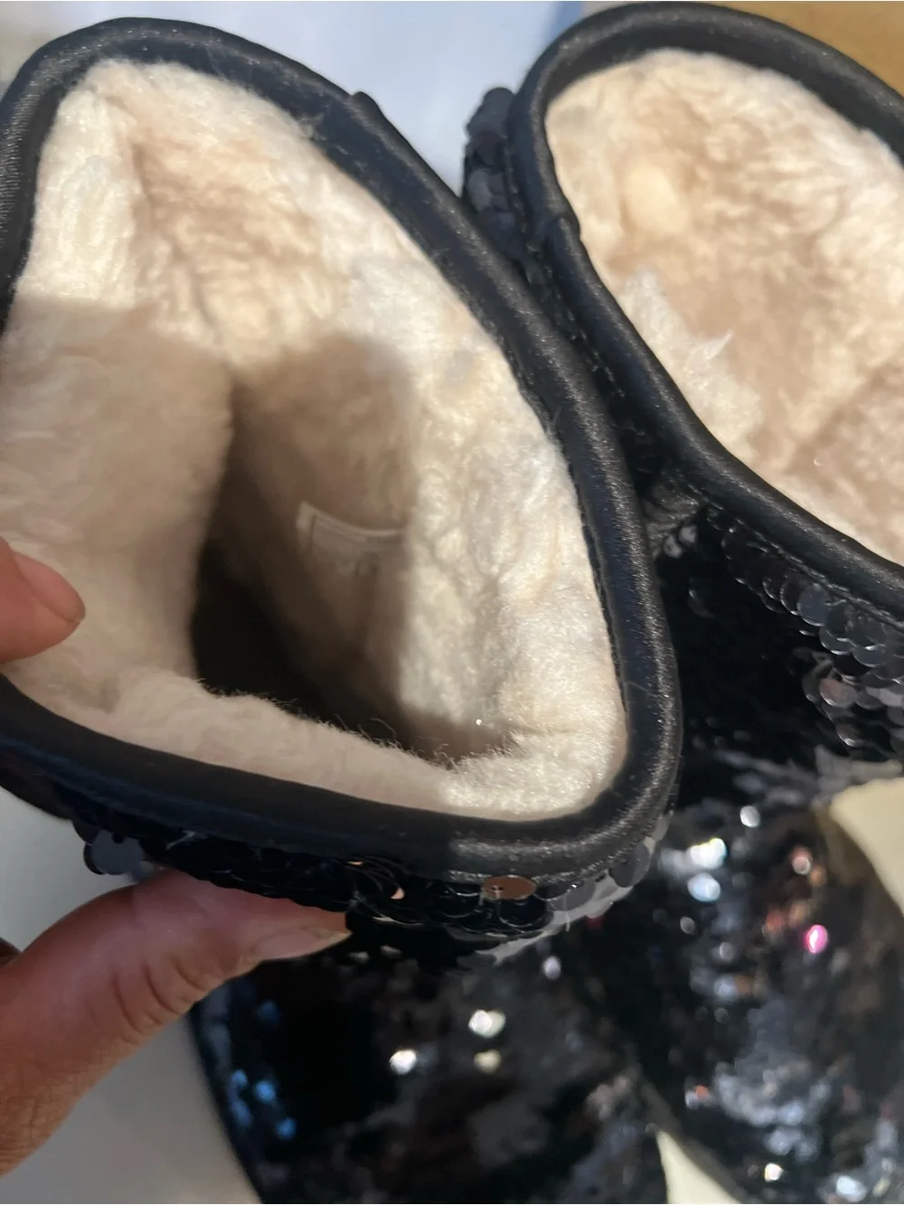 UGG Black Sequin Mid-Calf Girls' Boot
